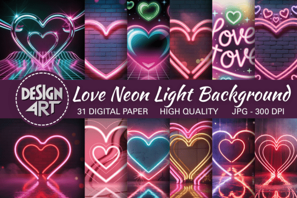 Download Love Neon Light Background - Light Collection
