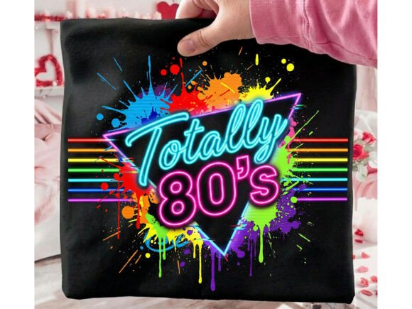 Download Totally 80s Retro Neon Tshirt Design - Retro Collection
