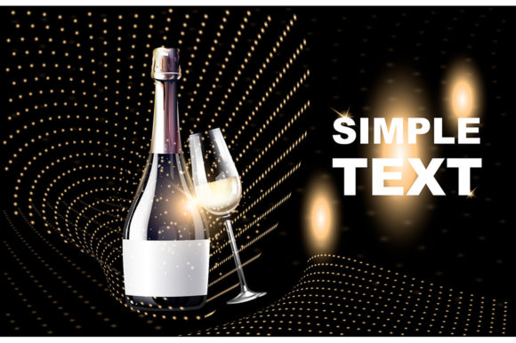 Download Light Wine Realistic Vector Product Ads - Light Collection